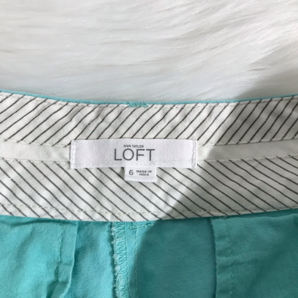 Ann Taylor LOFT shorts mint color Sz. 6 - Picture 3 of 9